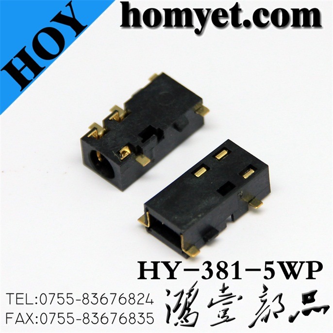 China Manufacturer 3.5mm Phone Jack /Socket (Hy-381-5wp)