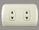 2 Gang 16A 2 Pin Socket