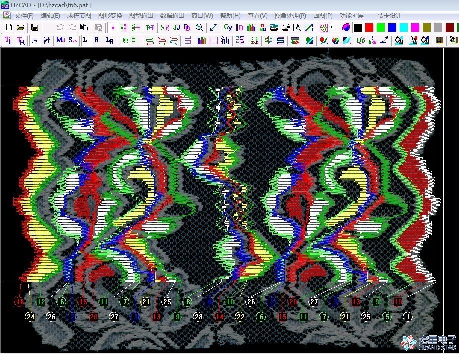 Warp Knitting Machine Fabric Design- CAD Software