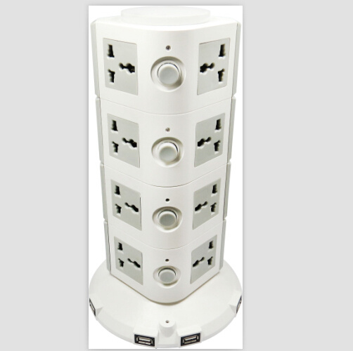Switch Electric Connector Plug Socket with USB Charger