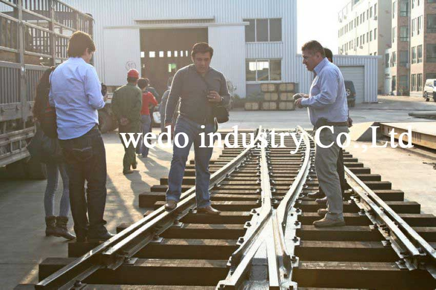 Ralway Railroad Rail Track Turnout with Casting Frog