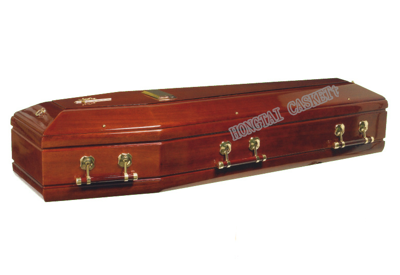 European Style and Wooden Material Funeral Coffin