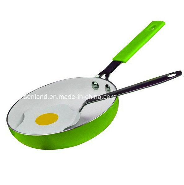 14cm Aluminum Ceramic Fry Pan with Silicone Handle (TY-23)