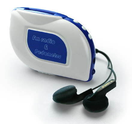 FM Scan Radio With Pedometer