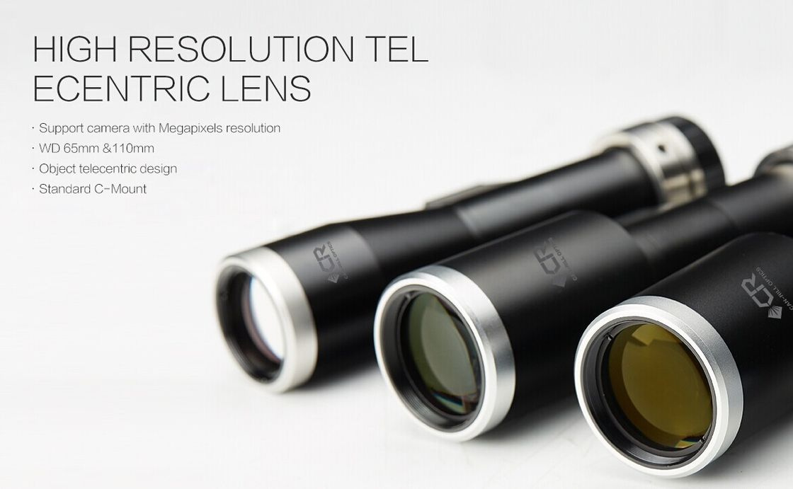 High Resolution Telecentric Optical Lens for CCD Camera and Visual Module 17.5mm ~ 150mm