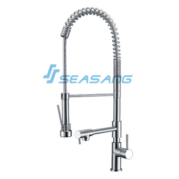 Stainless Steel Spring Kitchen Mixer and Drinking Water Faucet