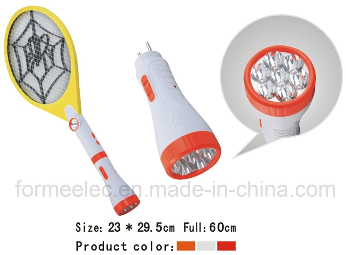 Rechargeable Electric Mosquito Swatter C036A with LED Torch
