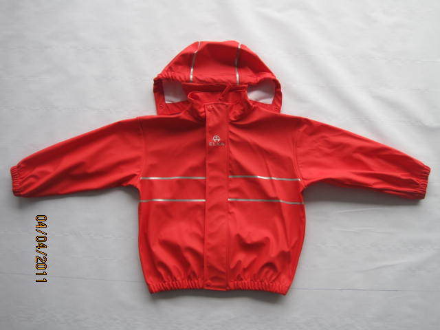 PU/Polyester Jacket for Kid's with Printing
