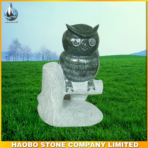 Natural Stone Owl Carving