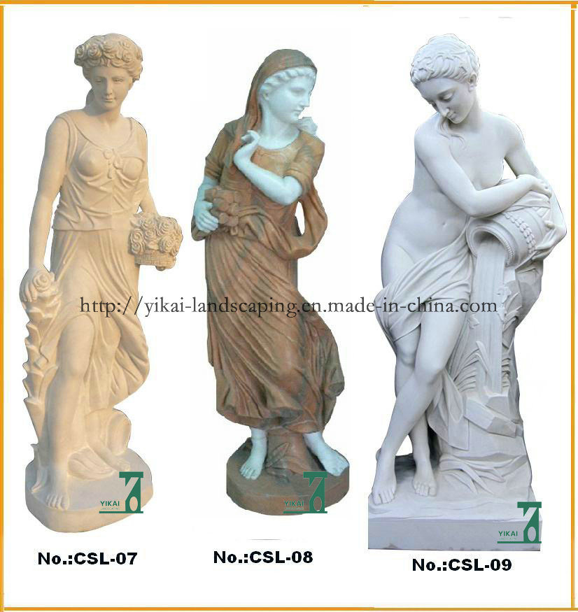 Granite, Marble Carving Sculpture. Character Figure Statues (YKCSL-03)