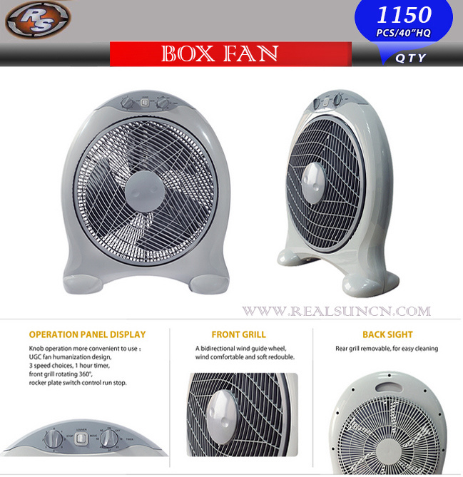 Powerful Sqare 16inch Box Fan-ABS Material