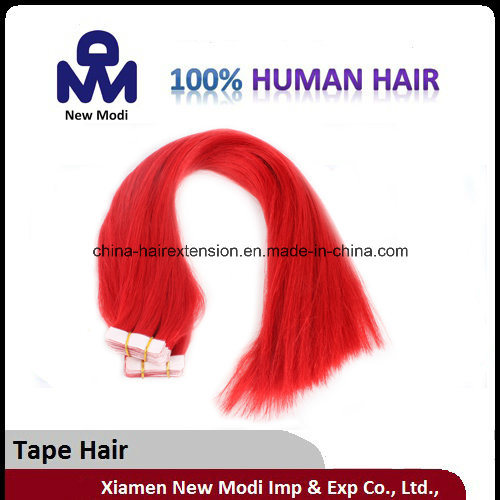 100% Real Human Hair Red Hair Brazilian Virgin Tape Hair