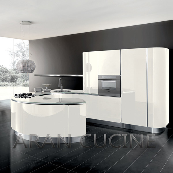 2015 High Quality White Lacquer Kitchen Cabinet