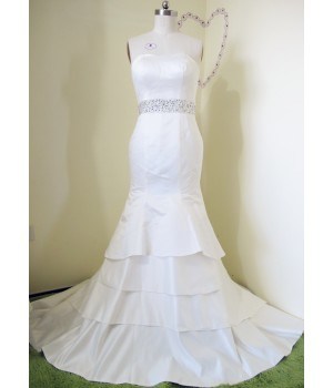 Wedding Dress Mermaid Sweetheart Neckline Chapel Train W2074
