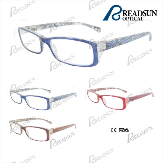 Square Plastic Injection Reading Frames, Shell Pattern Reading Eyewear