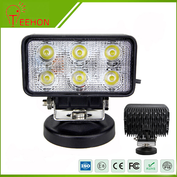 18W Square LED Work Light for Agriculture Equipment