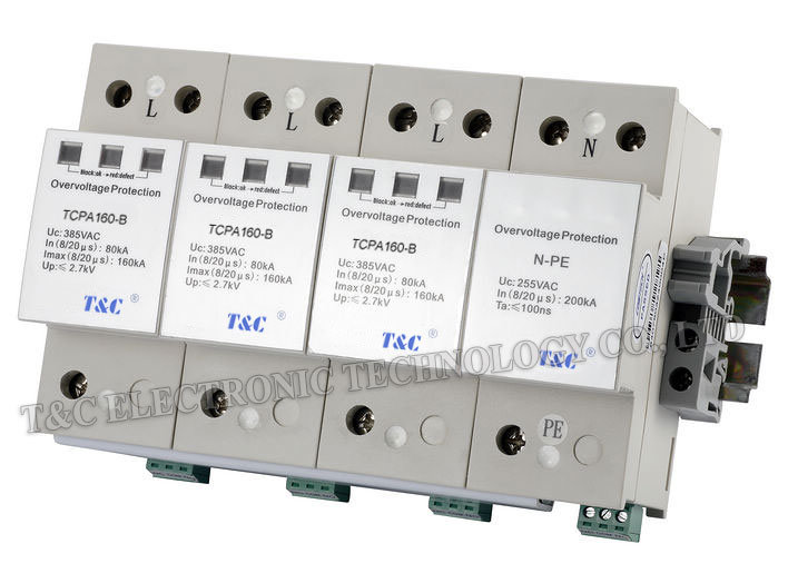 Power Surge Protector/Surge Arrester (TCPA160-B/3+NPE)