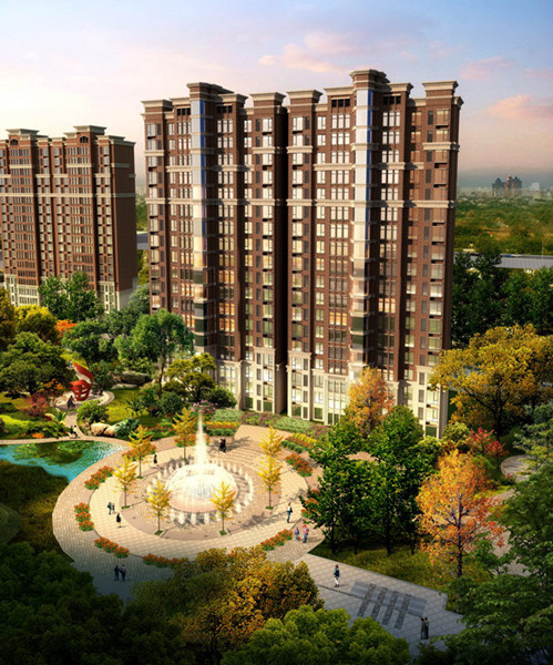 European Style Residential Architecture Rendering