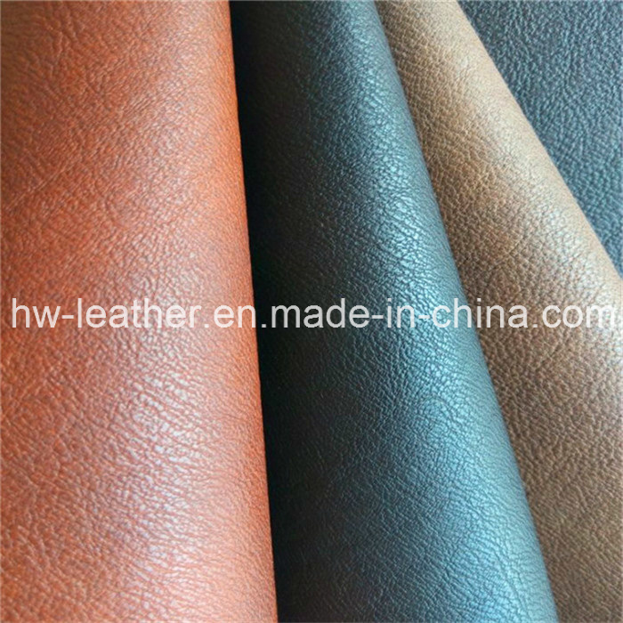 Popular Embossed PU Leather for Sofa (HW-1082)