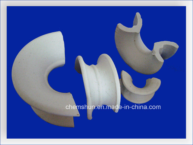 Chemical Packing Ceramic Saddle in Rto Equipment of Environmental Area or Drying, Cooling Tower of Chemical, Coal Gas, Petrochemical Industry-China Supplier