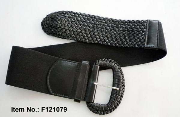 Black Weaving Belt with Two Processes