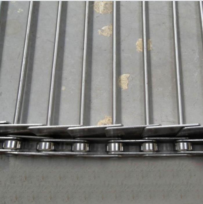 Stainless Steel Rod Chain Belt with Baffle