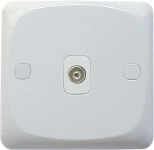 PC 10AMP TV Wall Socket with Waterproof Cover