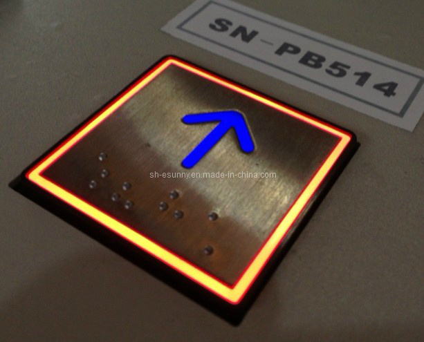 Square Elevator Button with Colorful Light (SN-PB514)