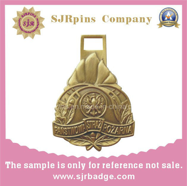 Medal, Antique Gold 3D Badge