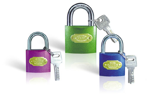 Pull Iron Padlock Of Color & PC Key (361)