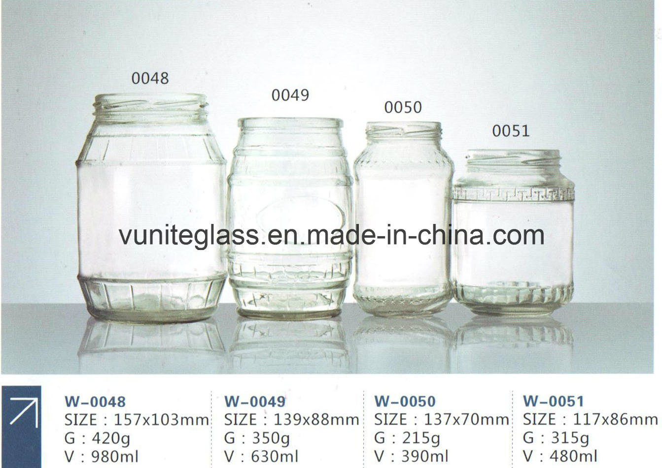 High Clear Embossing Glass Jar Container Glass Bottle Glassware Kitchenware Cans