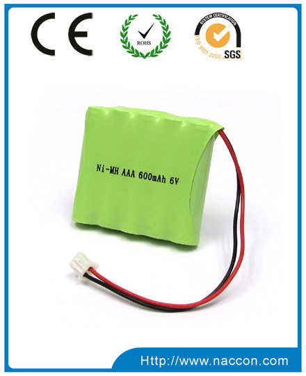 Rechargeable Ni-MH Battery 600mAh 3.6V Ni-MH Battery Pack