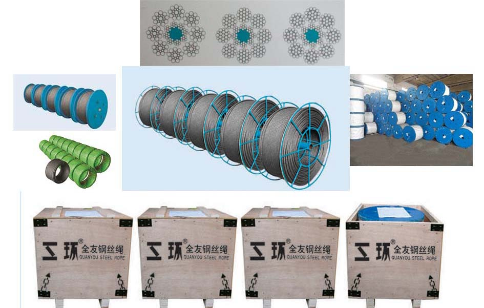 Elevator Rope[8*19s+Iwr (8*7+PP) , 8*19W+Iwr (8*7+PP) , 8*25fi+Iwr (8*7+PP) ]