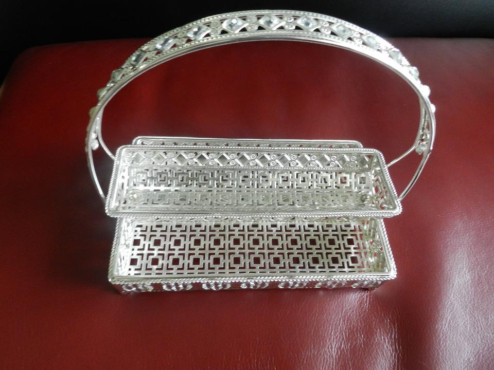 Silver Plated Caddie Holder, Ideal for Wedding Gifts