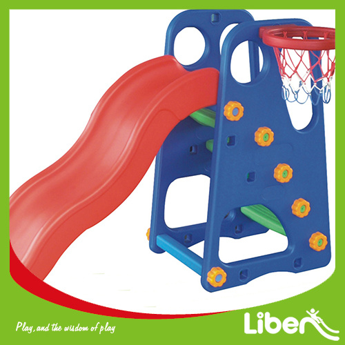 Children Plastic Outdoor Playground Swing and Slide (LE. HT. 008)