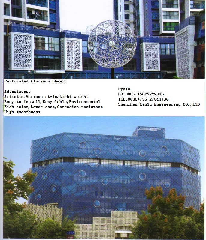 PVDF Coating Aluminium Sheet for Wall Cladding Decorative