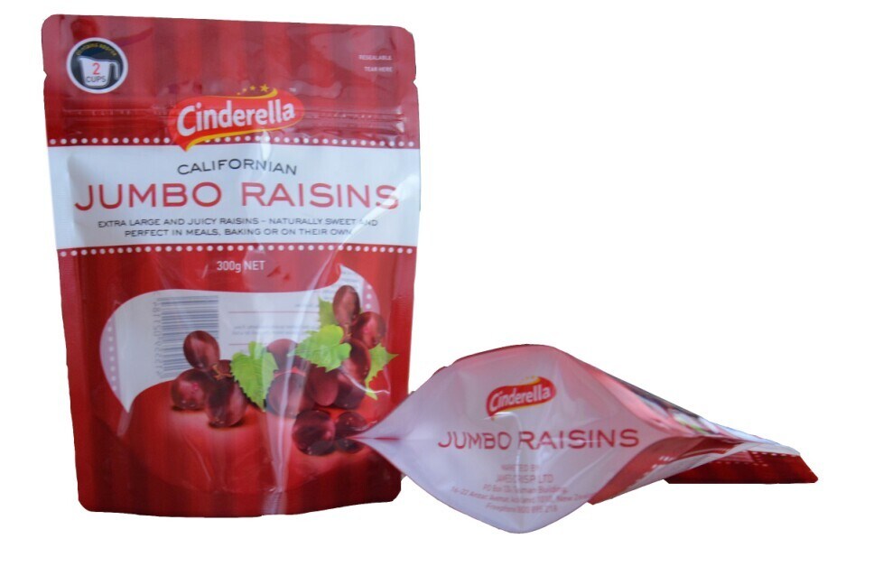 Plastic Resealable Stand up Bag for Fruit Packaging