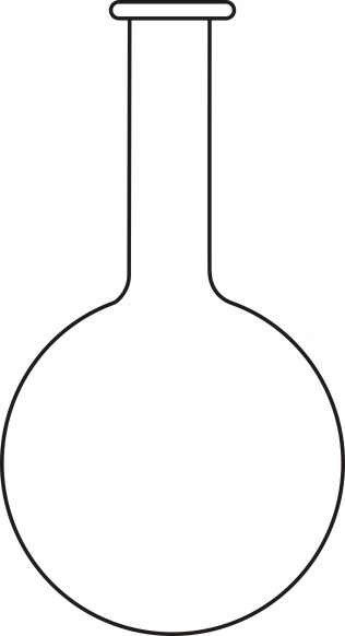 1115 Boiling Flask Round Bottom, Long Neck