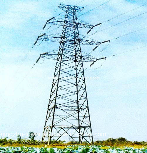 220 Kv Power Transmission Line Angular Steel Tower