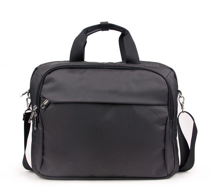 Black Zip Handbag Laptop Messenger Bag (SM8881)