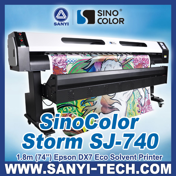 1.8m Plotter Large Print, Sinocolor Sj740, with Epson Dx7 Head