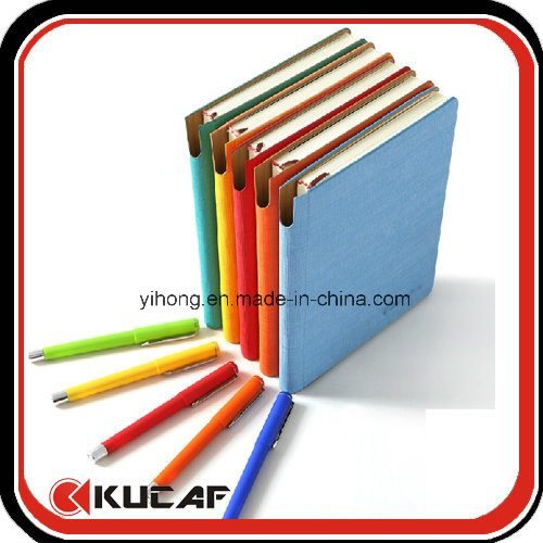 Customized PU Notebook Diary 2016 with Pen