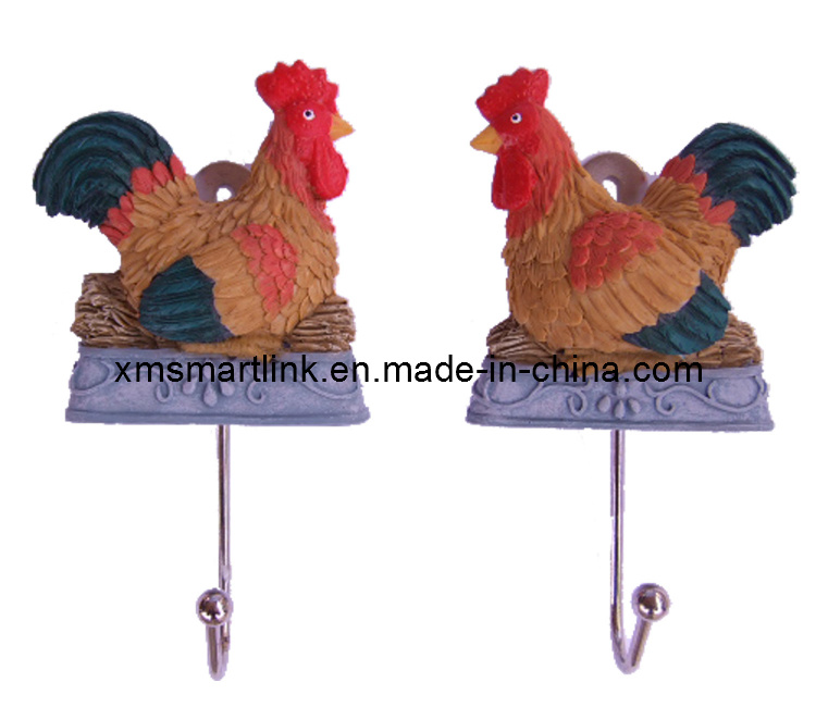 Rooster Wall Hook, Poly Stone Coat Hook, Hanging Hook Crafts