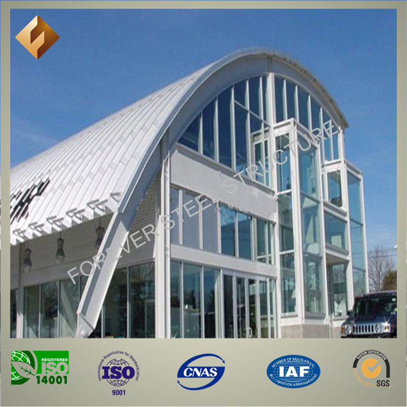 Beautiful Appearance Glass Cladding Building with Steel Sructure