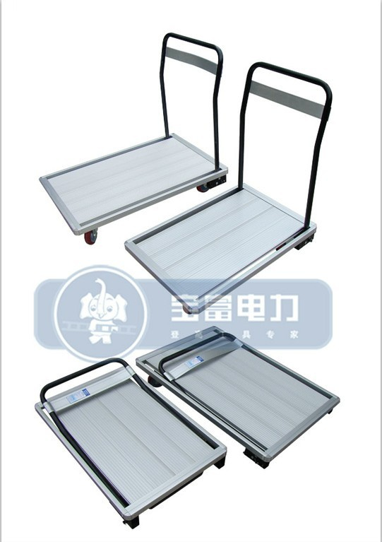 Aluminum Alloy Platform Trolley with Folding Rail