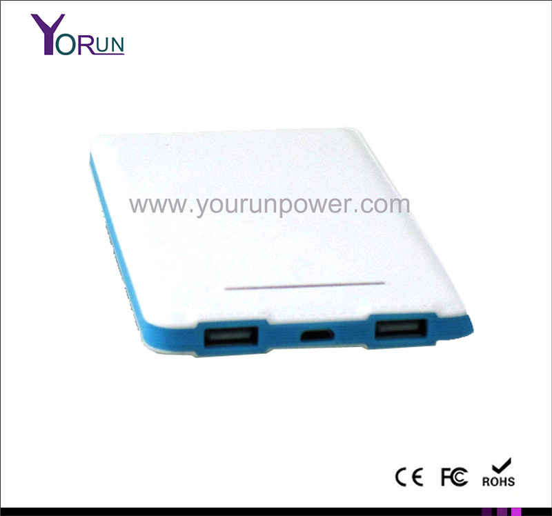 Thin Wallet Mobile Power Bank 8000mAh (YR080b)