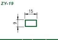 Custom Made Is Available UPVC Rectangular Extrusion Profile