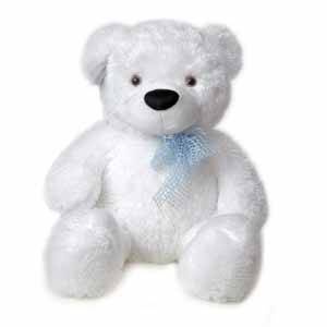 Newly Design Plush and Stuffed White Bear Toy (BTTB00008)