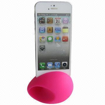Egg Style Silicon Horn Stand Amplifier Loud Speaker for Apple iPhone 5