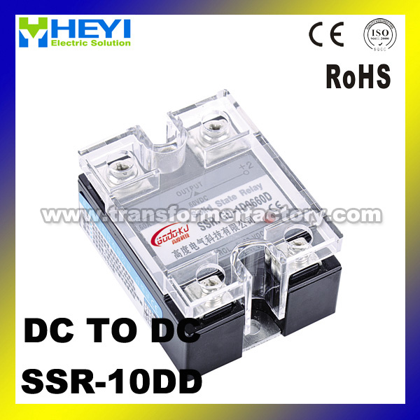 SSR-10dd Single Phase DC to DC SSR Solid State Relay